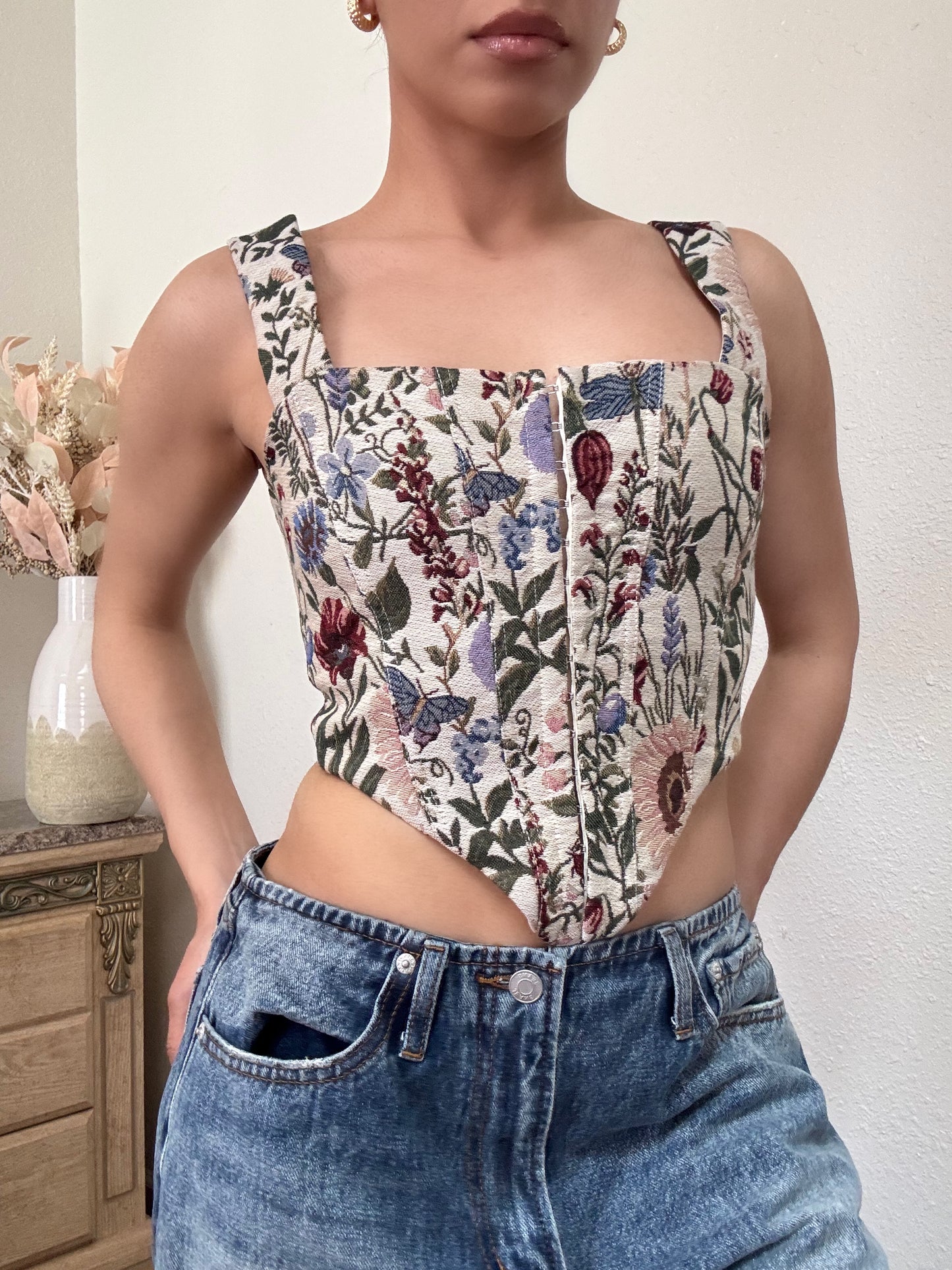 Sofia Tapestry Corset Top