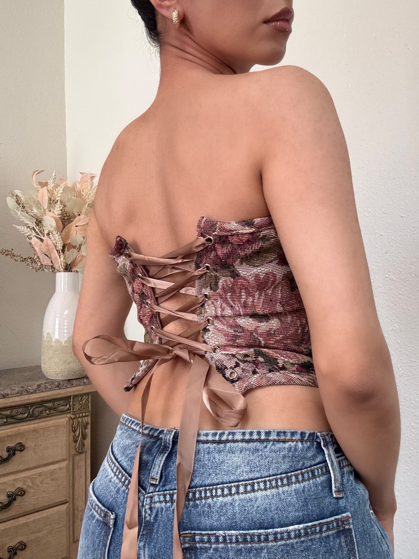 Claudia Tapestry Corset Top