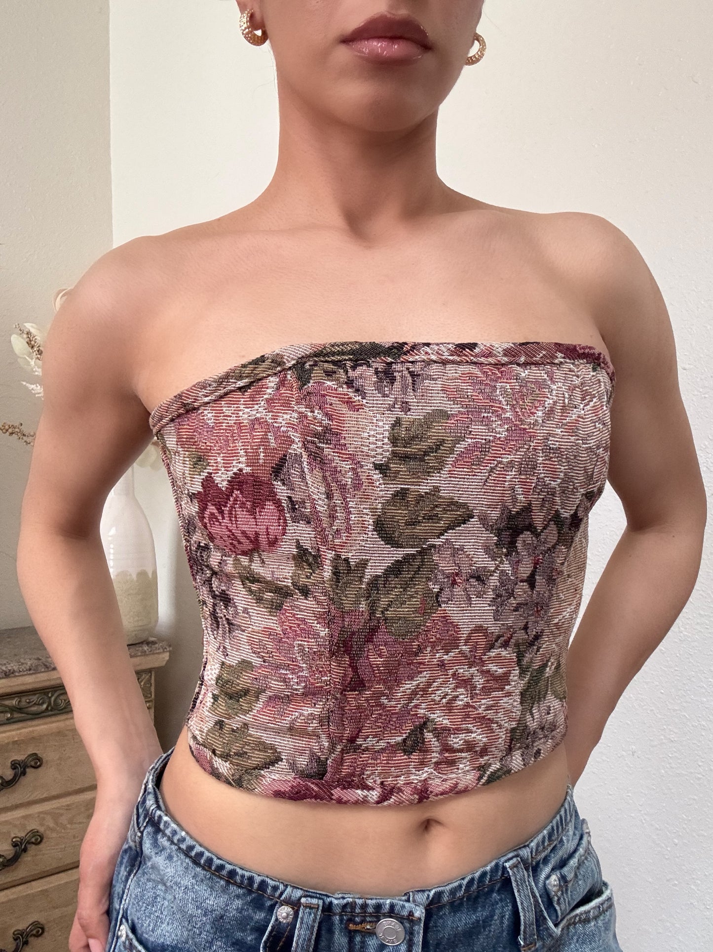 Claudia Tapestry Corset Top