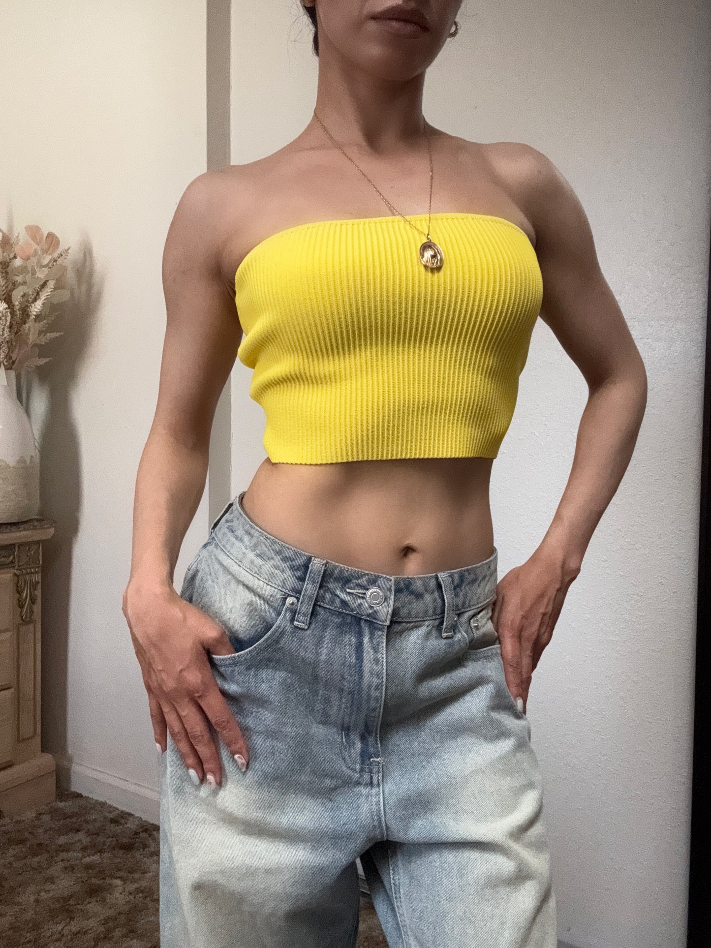 Rib Tube Top (Yellow)