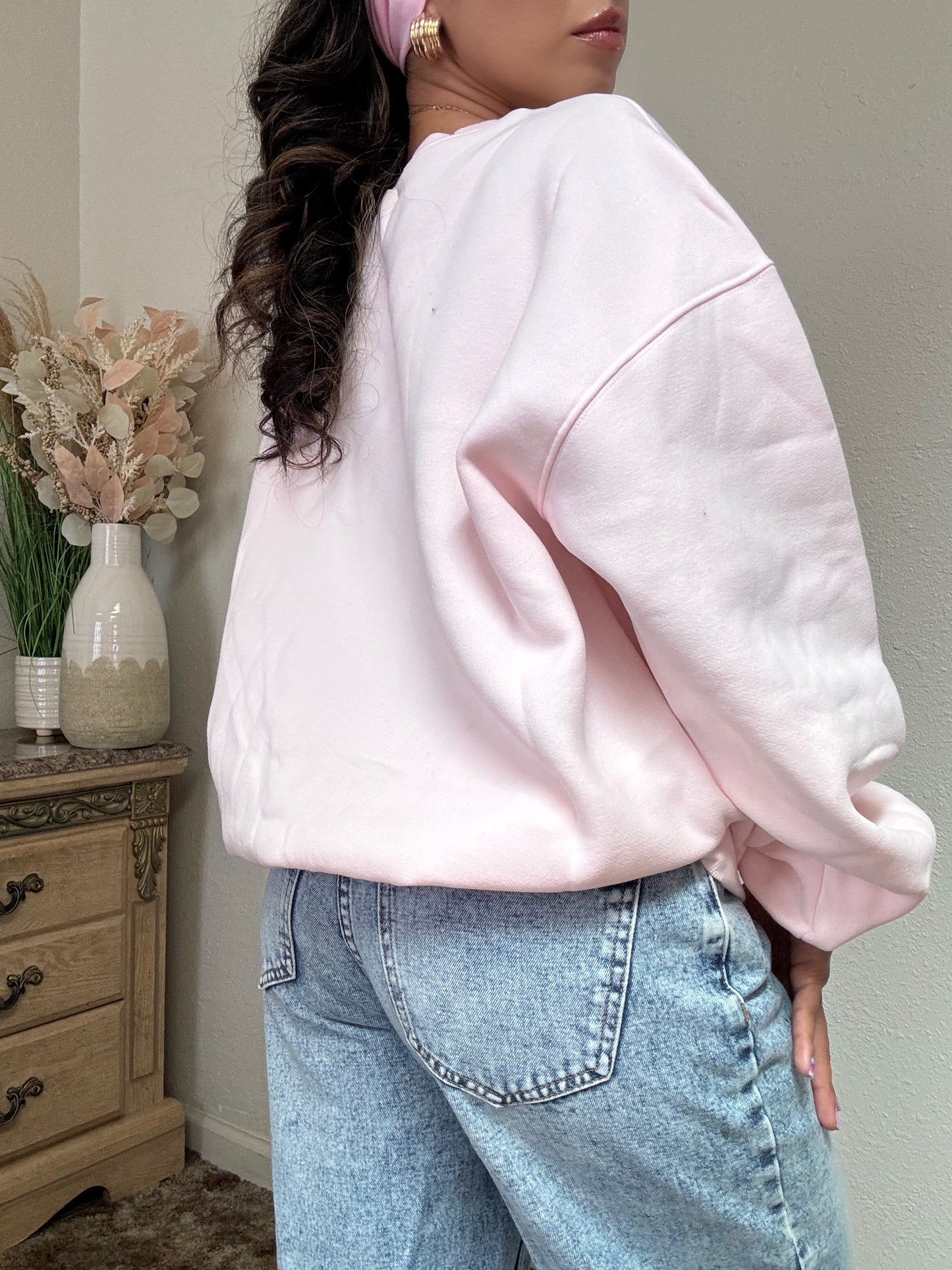 Essential Ultra Fleece Crewneck (Pale Pink)