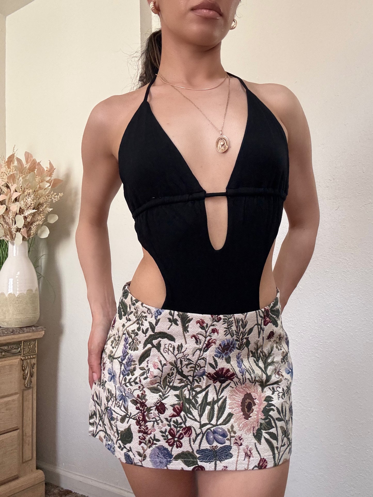 Sofia Tapestry Mini Skirt