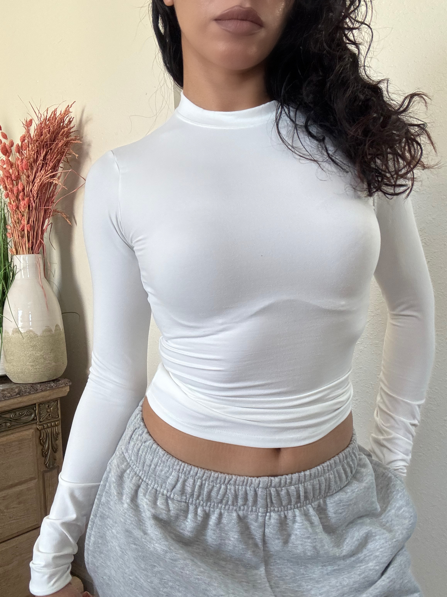 Ultra Soft Long Sleeve Tee -White