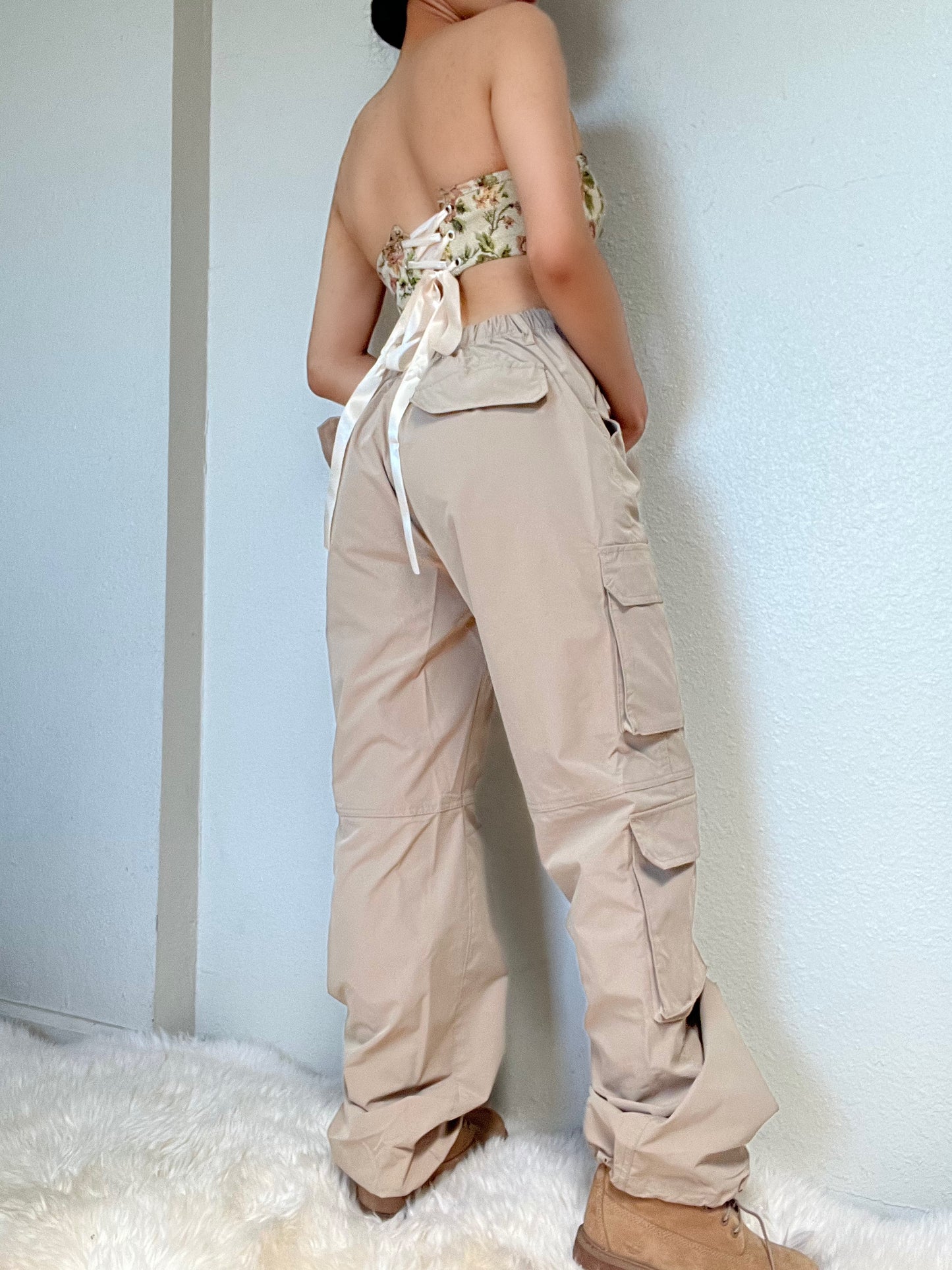 Double Cargo Pants -Khaki