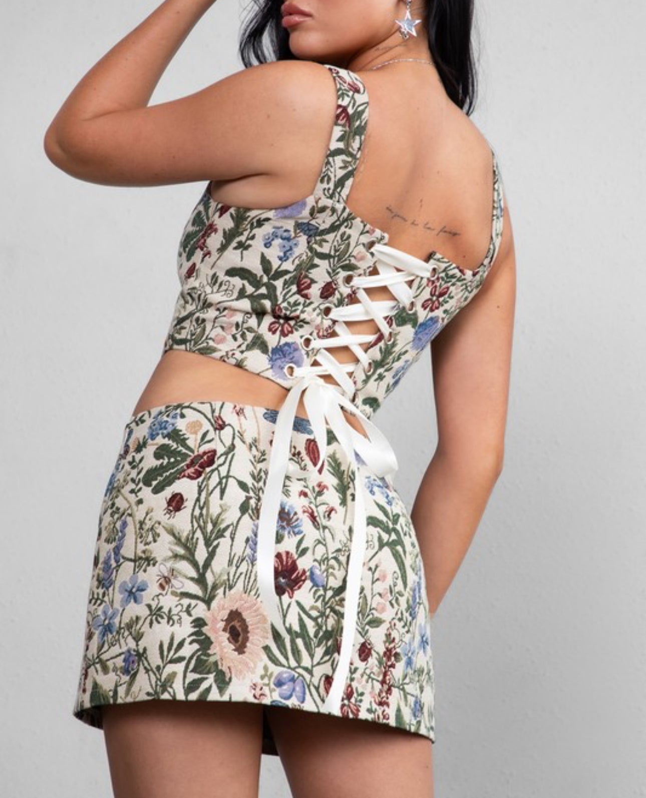 Sofia Tapestry Mini Skirt