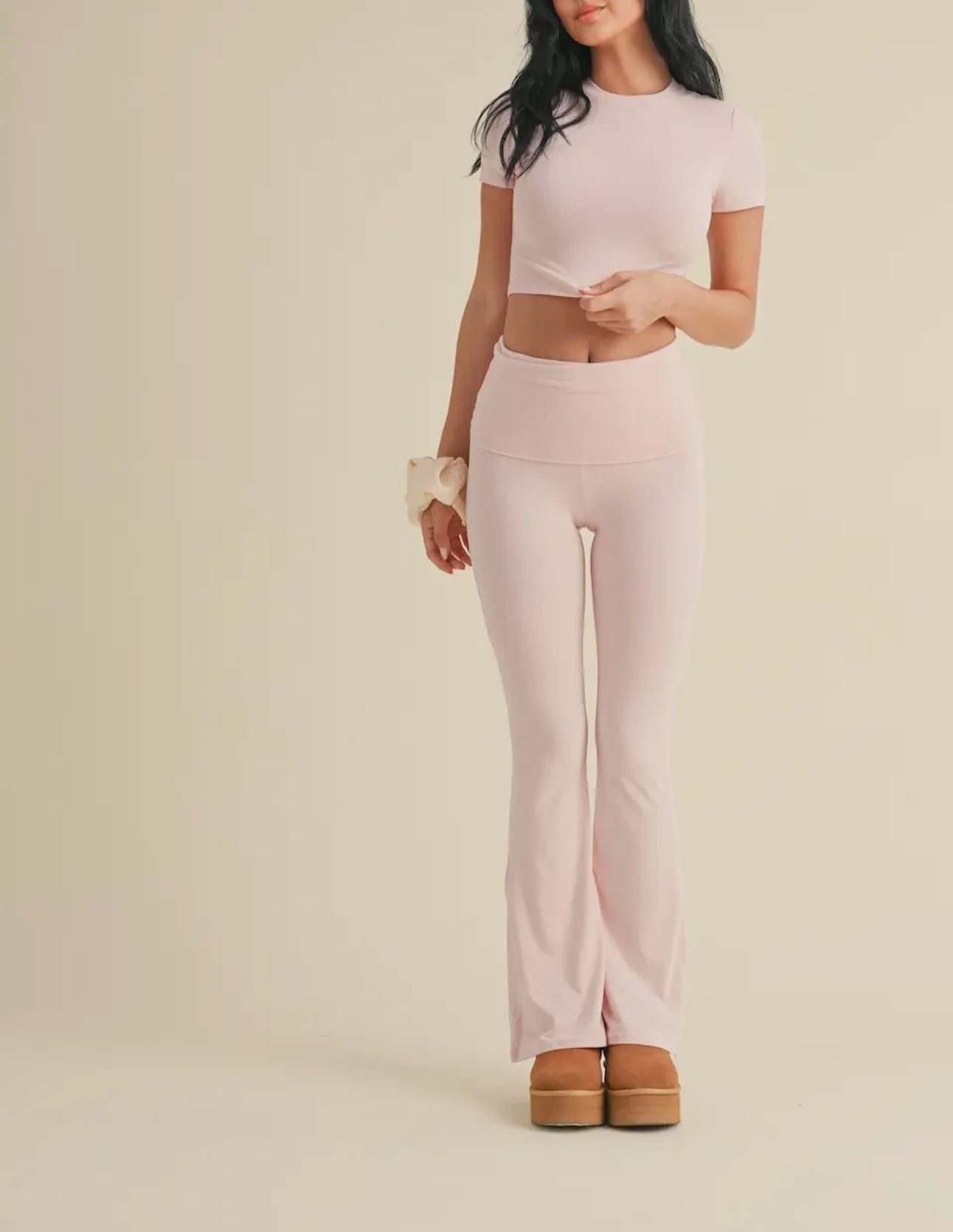 Ultra Soft Short Sleeve Tee -Blush