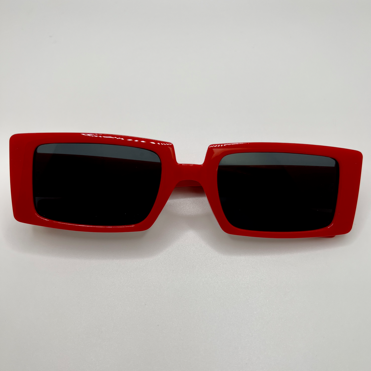Rectangle Summer Sunnies -Red/Black