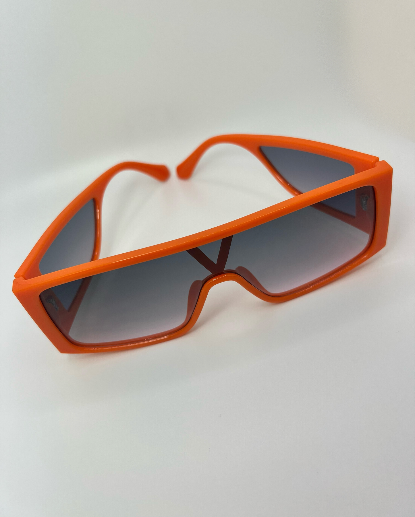 Oversized Sunglasses -Orange/Grey