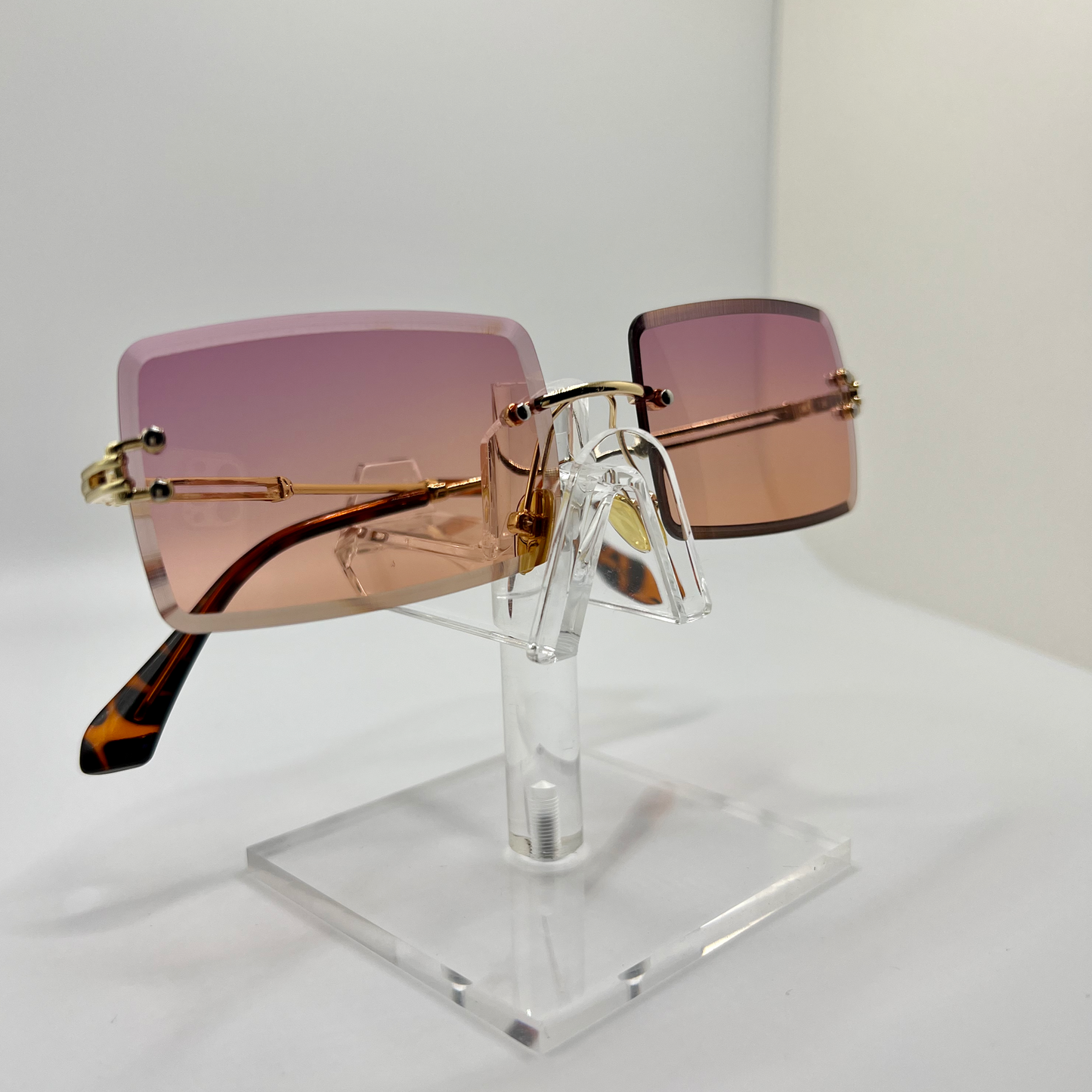 Rimless Summer Sunnies -Purple Orange