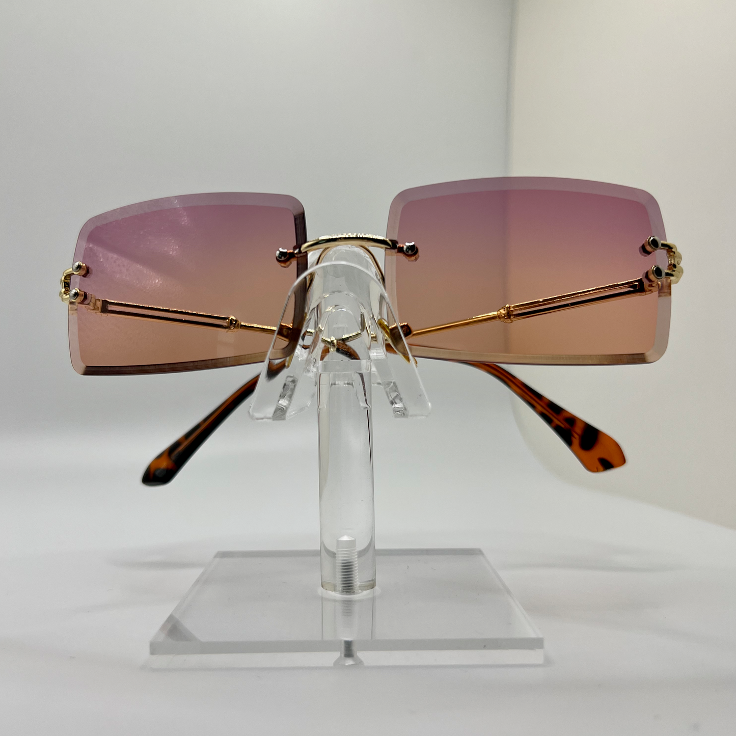 Rimless Summer Sunnies -Purple Orange