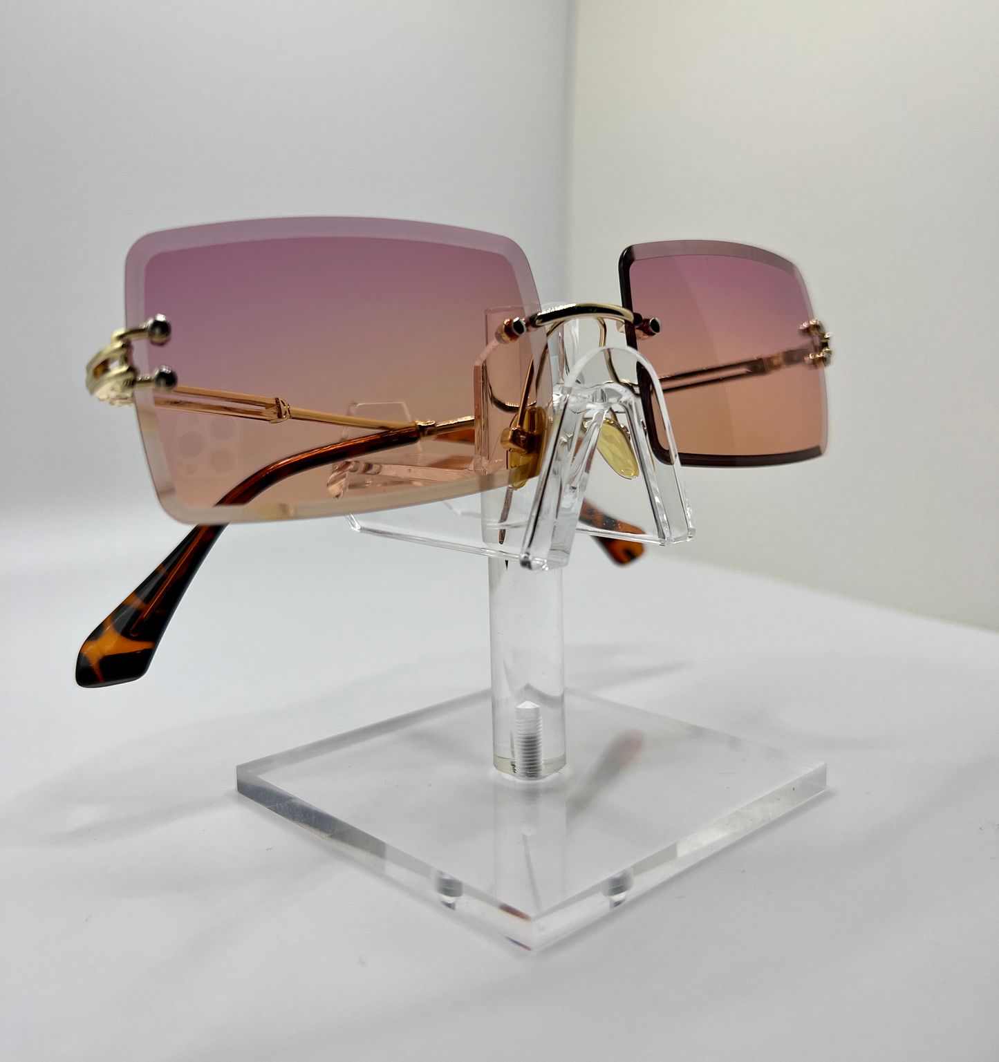 Rimless Summer Sunnies -Purple Orange