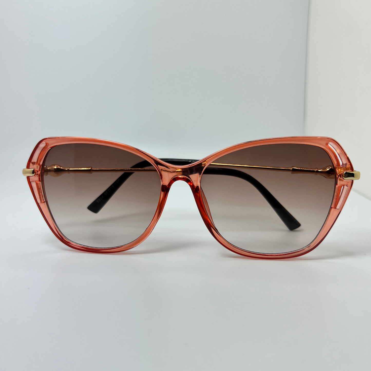 Metal Leg Sunglasses -Orange/Brown