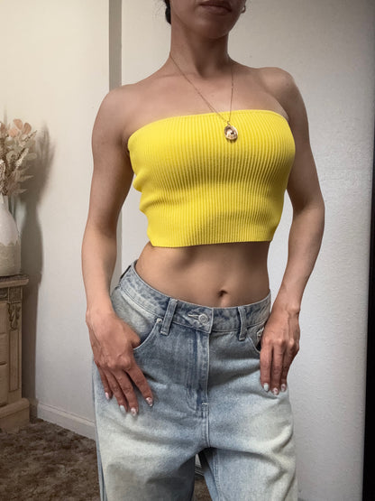 Rib Tube Top (Yellow)