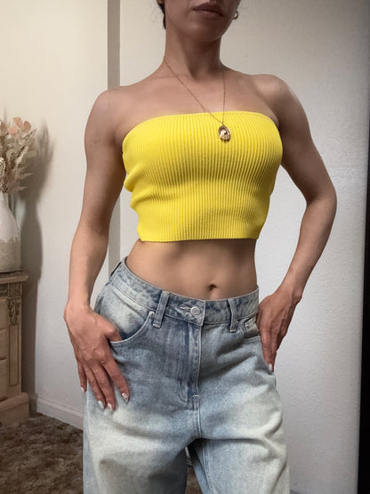 Rib Tube Top (Yellow)