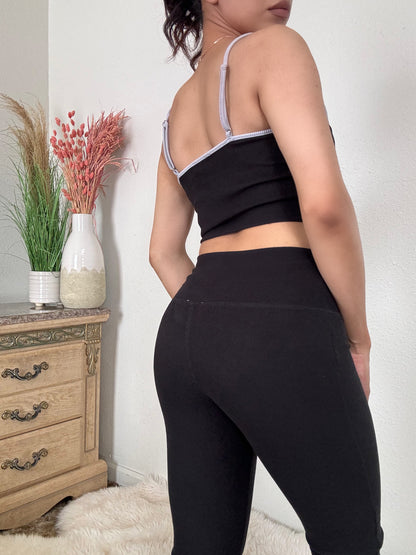 Essential Workout Two Piece  Set -Black/Grey