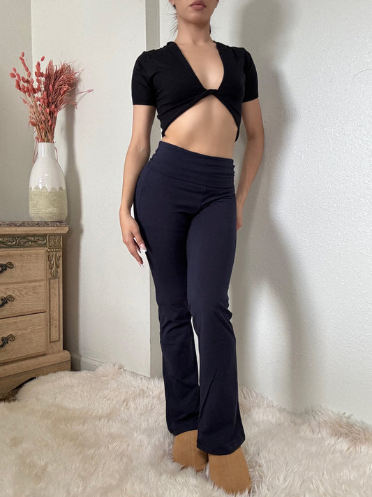 Essential Flare Leggings Petite -Navy