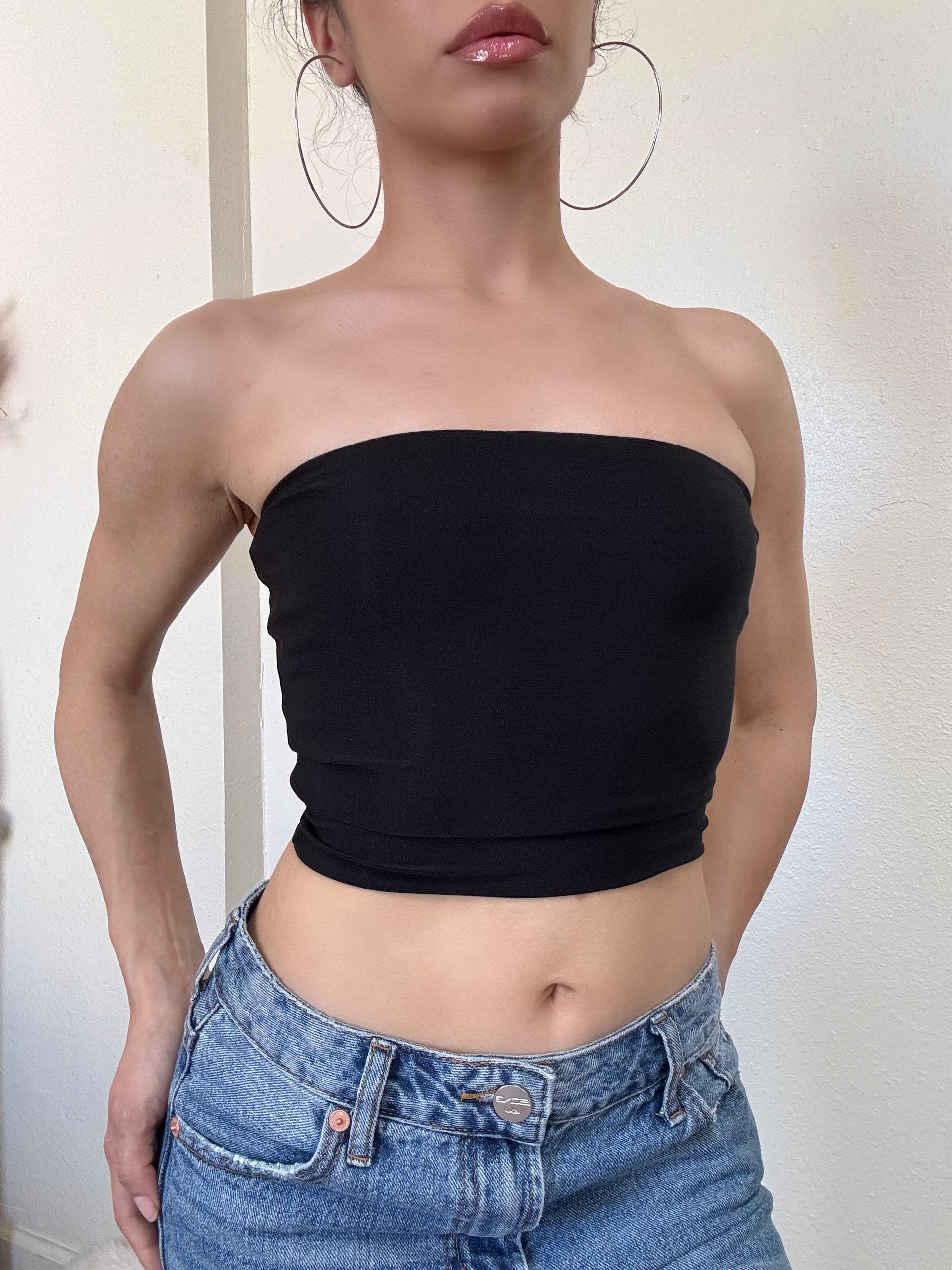 Double Layer Tube Top -Black – Modish Paradise