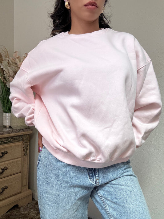 Essential Ultra Fleece Crewneck (Pale Pink)