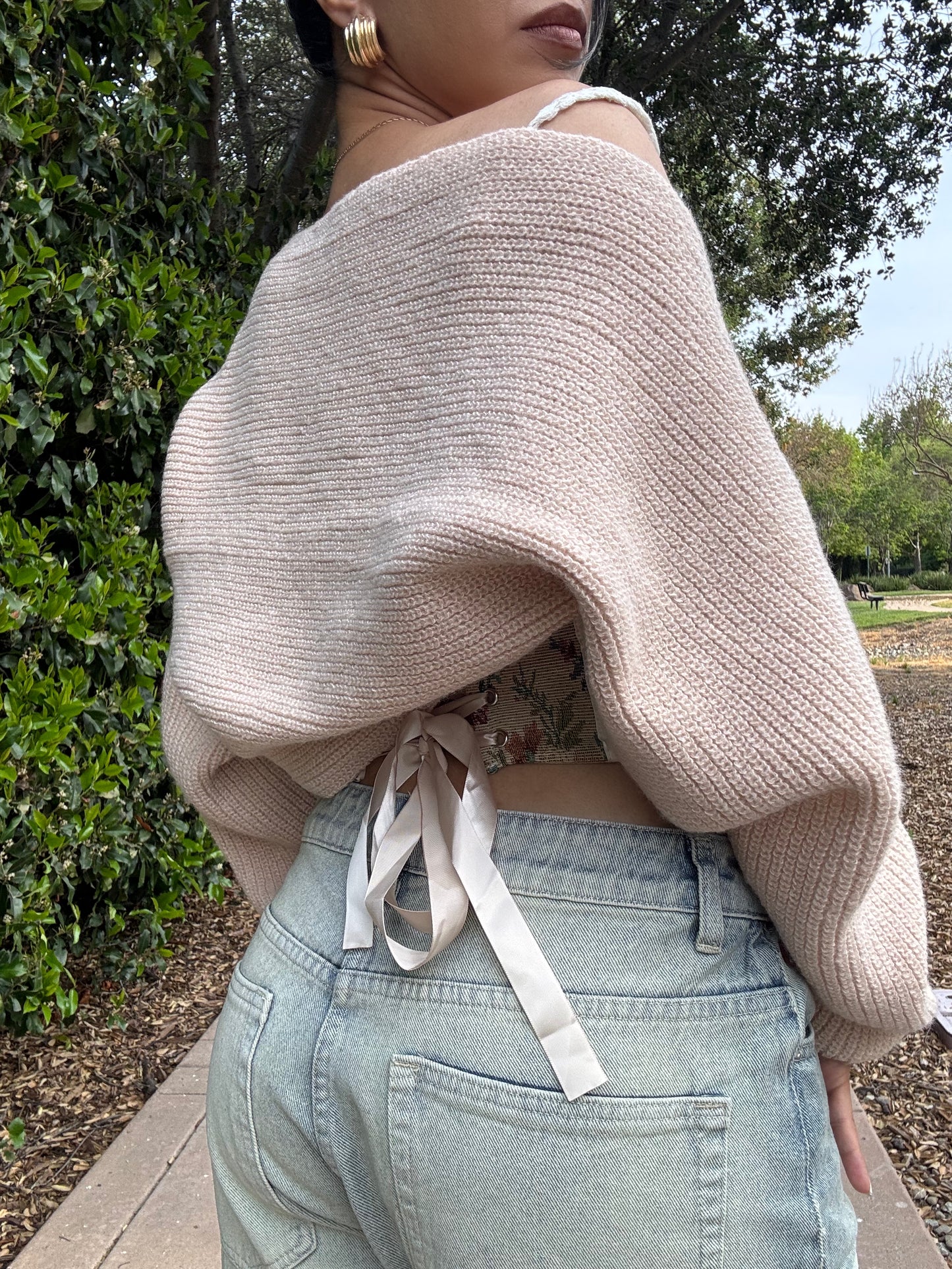Knit Bolero Shrug (Almond)