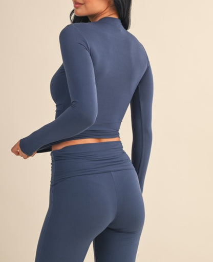 Ultra Soft Long Sleeve Tee (Navy)