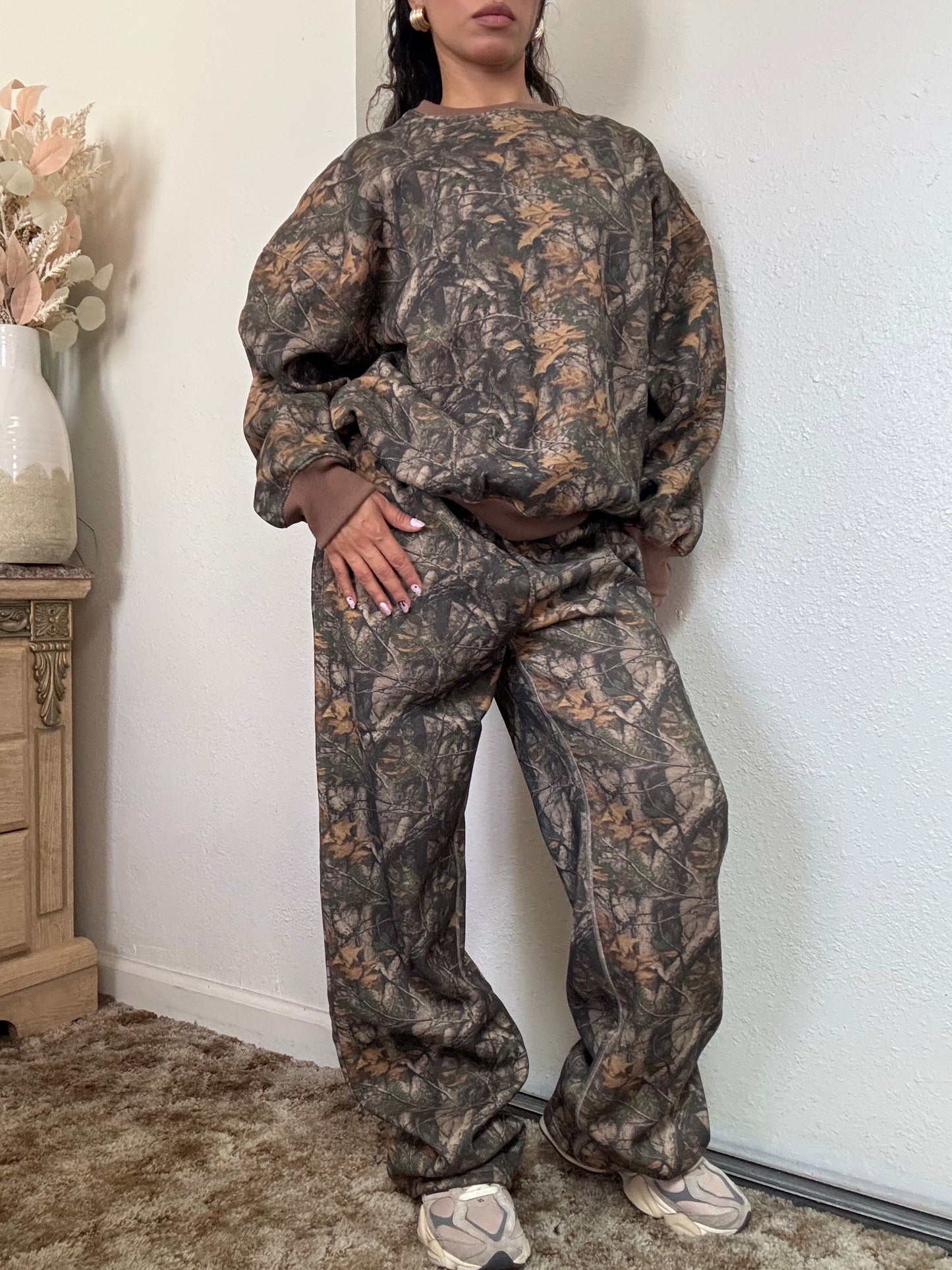 Camo Fleece Sweatpants (Dark Camo)