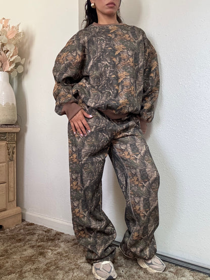 Camo Fleece Sweatpants (Dark Camo)