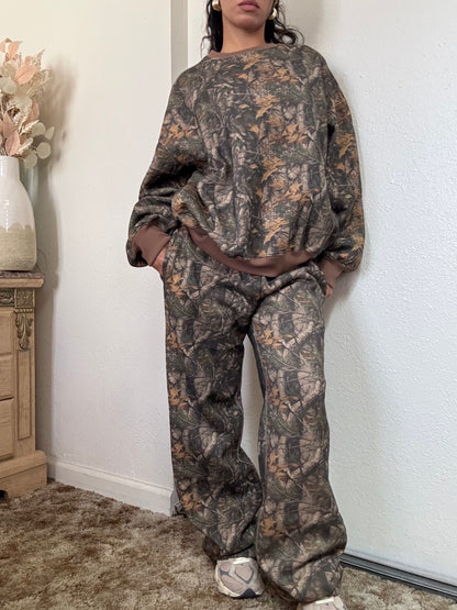 Camo Fleece Sweatpants (Dark Camo)