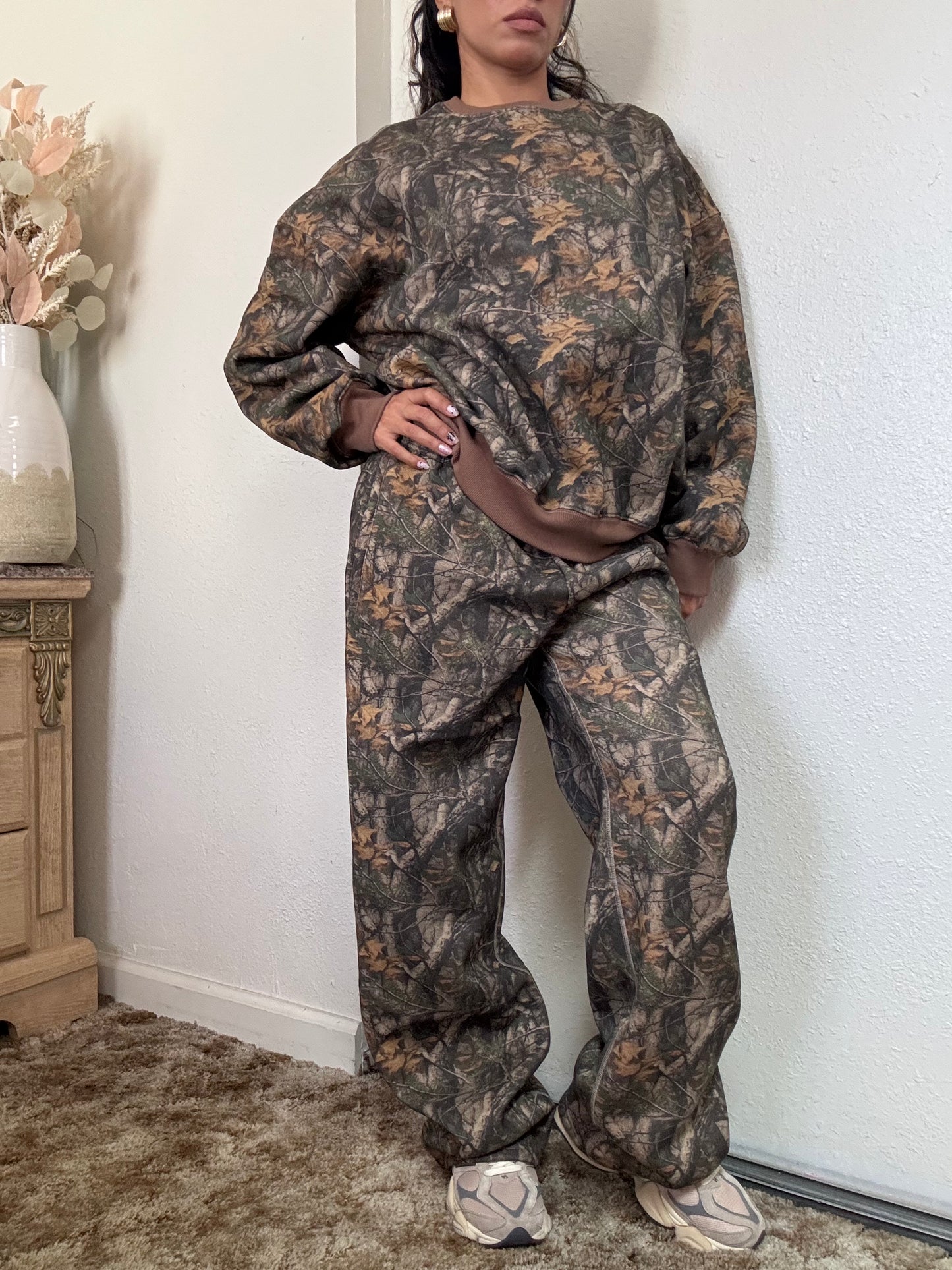 Camo Fleece Sweatpants (Dark Camo)