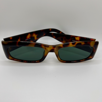 Tinted Bar Sunglasses -Brown