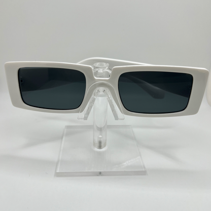 Rectangle Summer Sunnies -White/Black