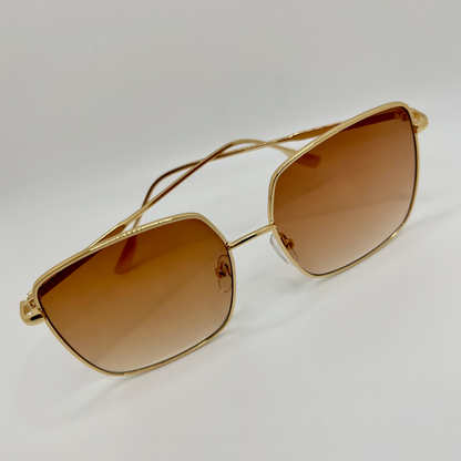 Square Sunglasses -Brown