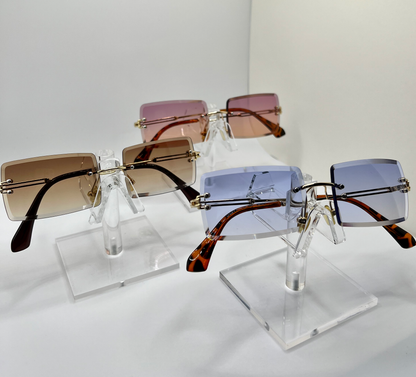 Rimless Summer Sunnies -Sky Blue